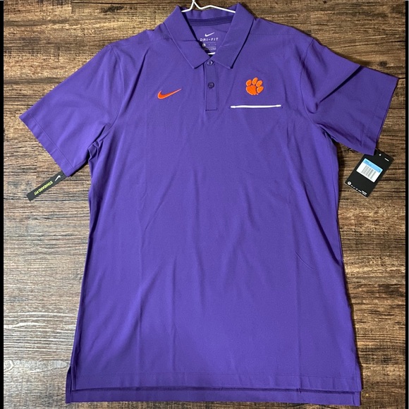 Mens Nike Clemson Short Sleeve Polo 